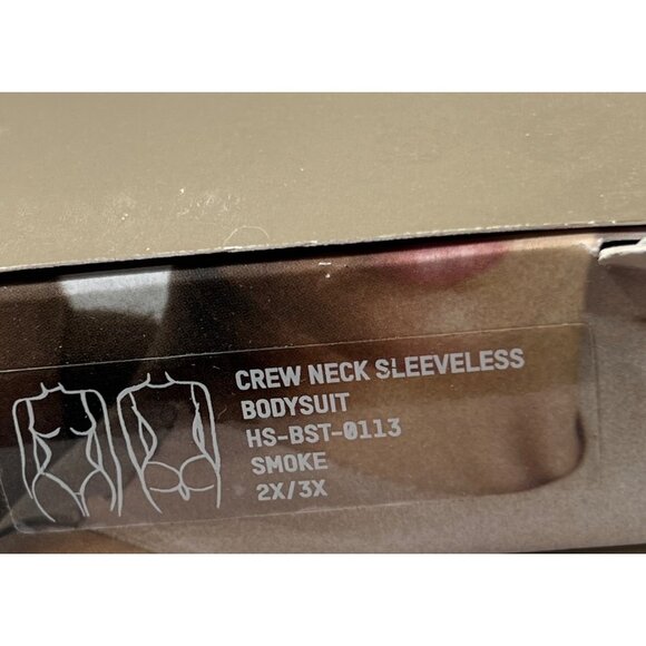 NWT SKIMS Essential Crew Neck Sleeveless Bodysuit Smoke 2X/3X - Picture 12 of 12